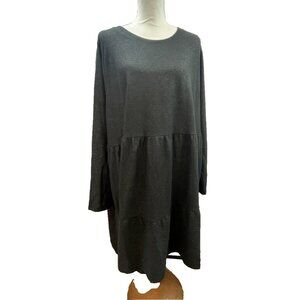 TORRID Women’s Black Long Sleeves Knee-length Dress Black Sparkle Size 4